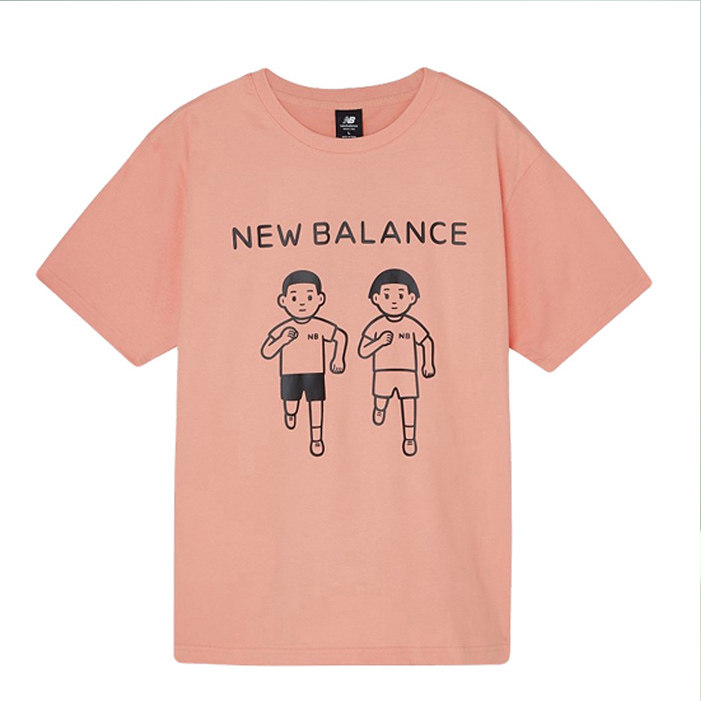 new balance x noritake 张子枫联名nb小人男女t恤款短袖amt02375