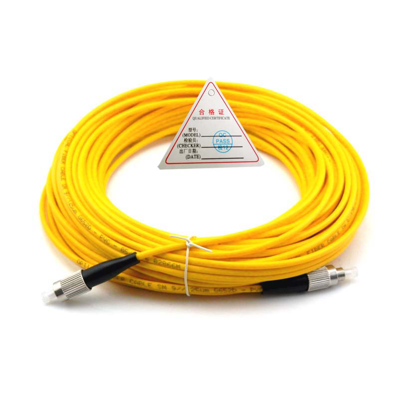 sc单头连接线光猫跳纤尾光纤跳线单模80米转圆头小方光纤跳线