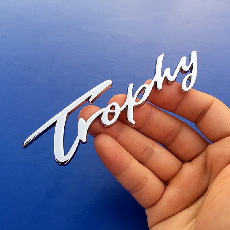 汽车3d立体trophy英文金属车贴纪念版汽车车标