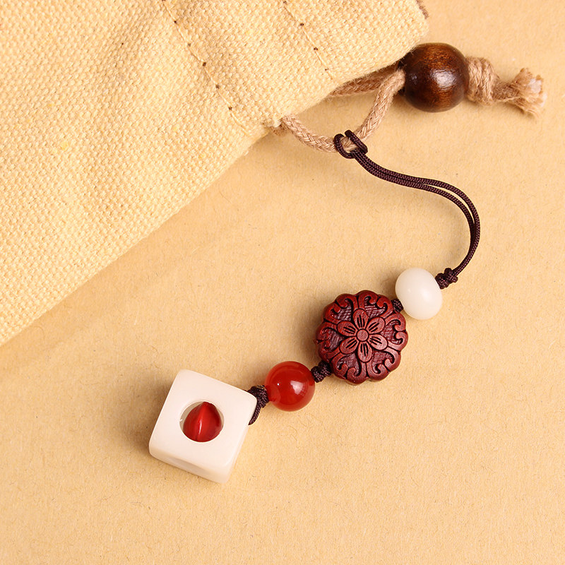 相思入骨手机链挂饰菩提根骰子红豆古代定情信物一对情侣款挂件