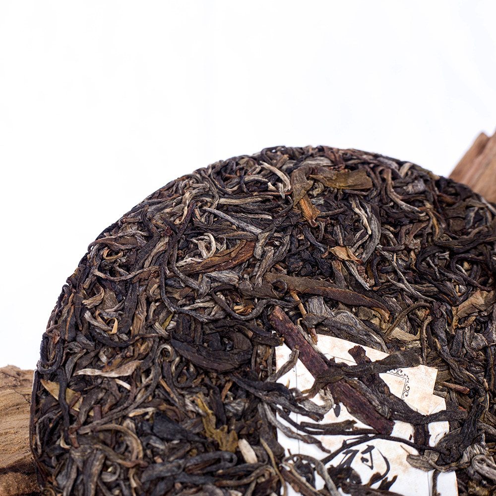 茶缘云南普洱茶生茶凤冠山茶饼大叶种晒毛茶200克普洱