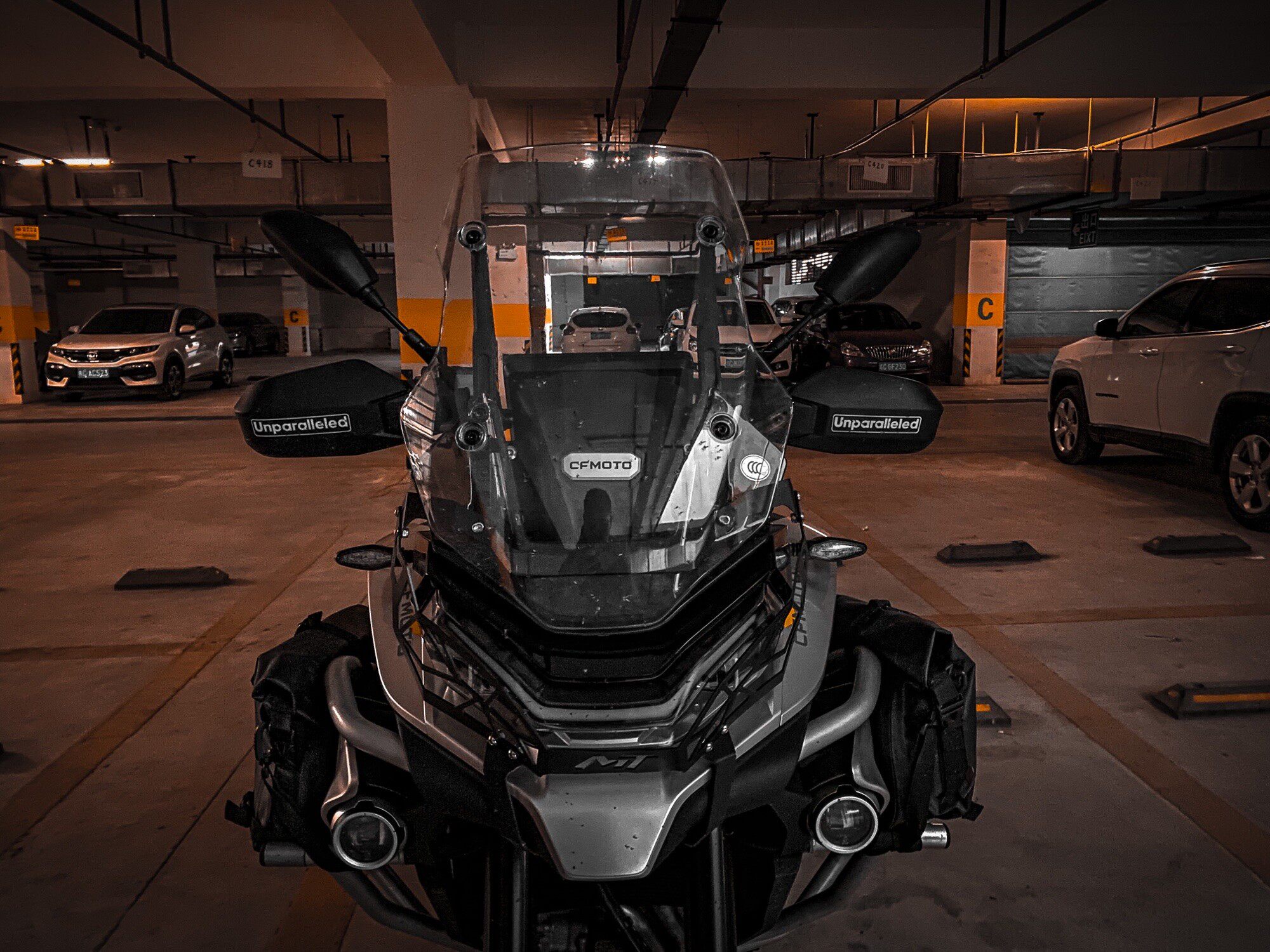 防风护手适用于春风650mt800mt改装手把挡风加高手把