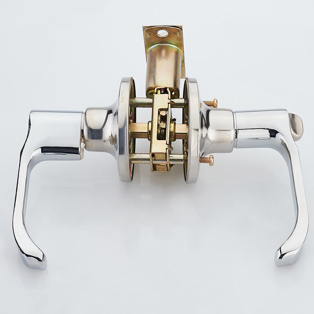 Bathroom Door Locks Toilet Three-Pole Handle Lock Indoor Bathroom Kitchen Toilet Single Tongue Office Hardware Lock Bathroom Door Locks Toilet Three-Pole Handle Lock Indoor Bathroom Kitchen Toilet Single Tongue Office Hardware Lock