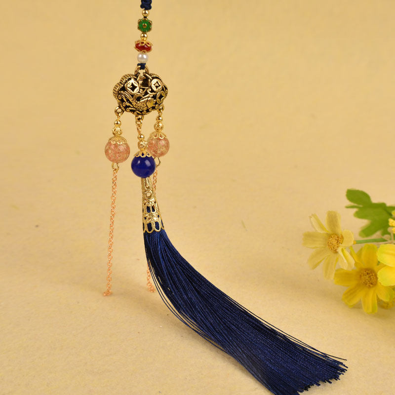 旗袍压襟复古流苏苏中国风古装盘扣汉服挂件胸针