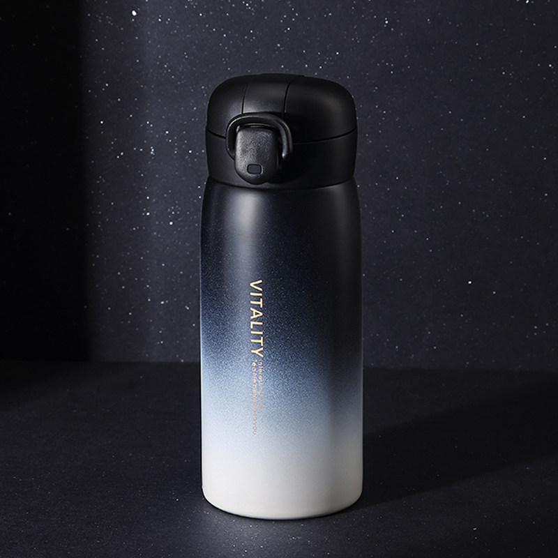 渐变保温杯男女便携小巧创意个性水杯学生简约清新保温杯