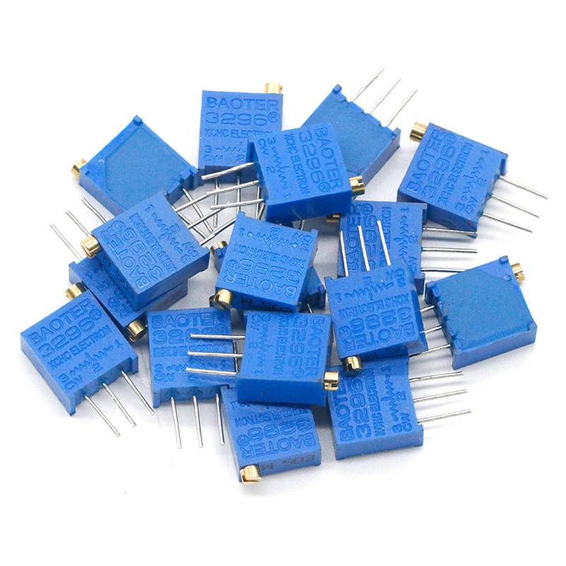 10k3296w电位器微调式微多圈电阻可调精密电位器