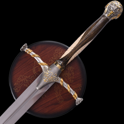 龙泉紫清影视冰与火之歌权利的游戏詹姆的配剑欧式西洋剑未开刃