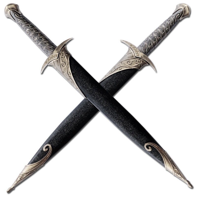 紫清影视魔戒霍比特矮人弗罗巴金斯刺叮剑精灵短剑刀剑