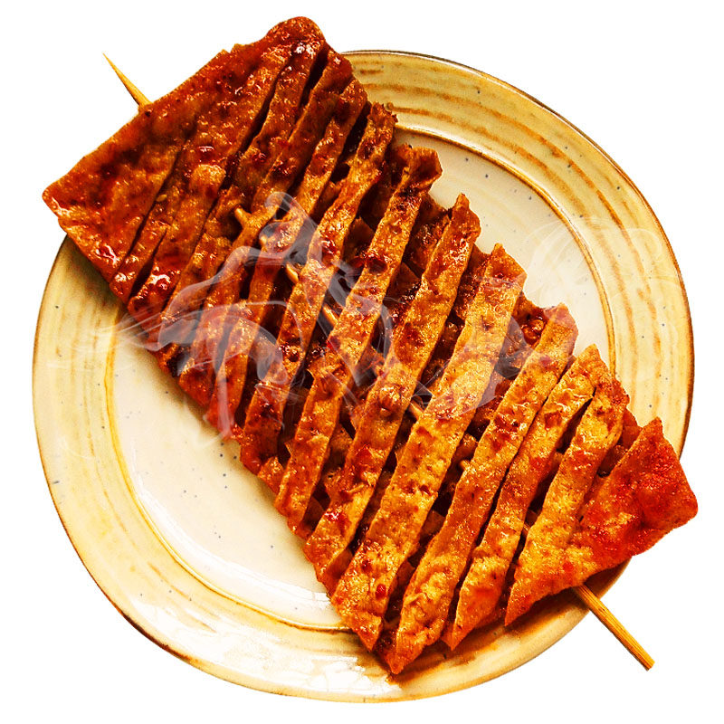 豆腐湖南冷水江市新化白溪特产香辣拉丝串干兰花豆腐干