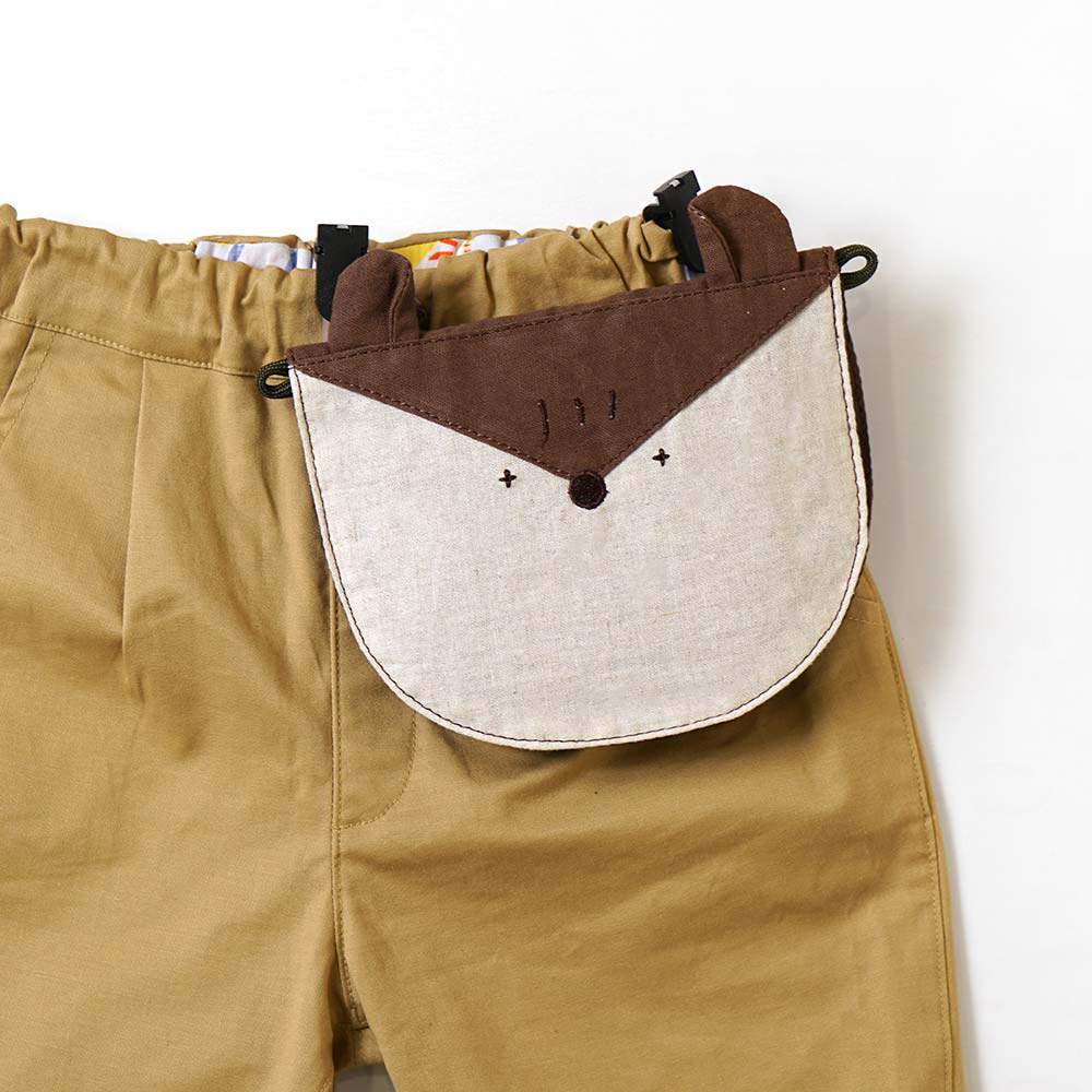 日本hoppetta随身男女口袋包斜挎包可爱造型可夹在裤子上做小口袋