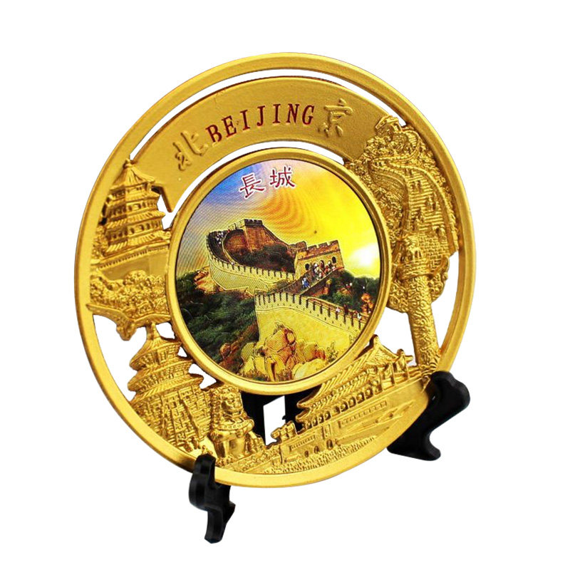 北京礼物著名景点旅游纪念品风景盘子摆件长城摆件
