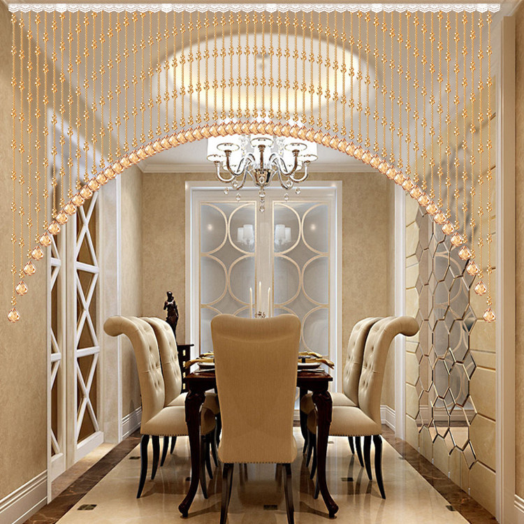 欧尔纳珠帘水晶隔断帘网红客厅玄关帘葫芦门帘卫生间卧室挂帘子