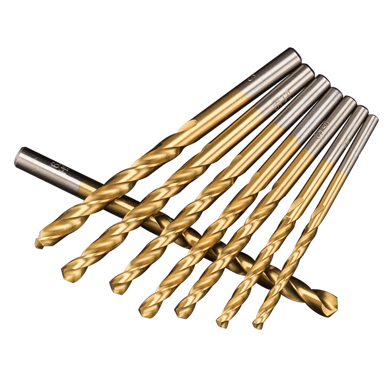 沪豪不锈钢钻头镀钛麻花钻头手电钻直柄加长金属钻头Ф3.3-Ф5.