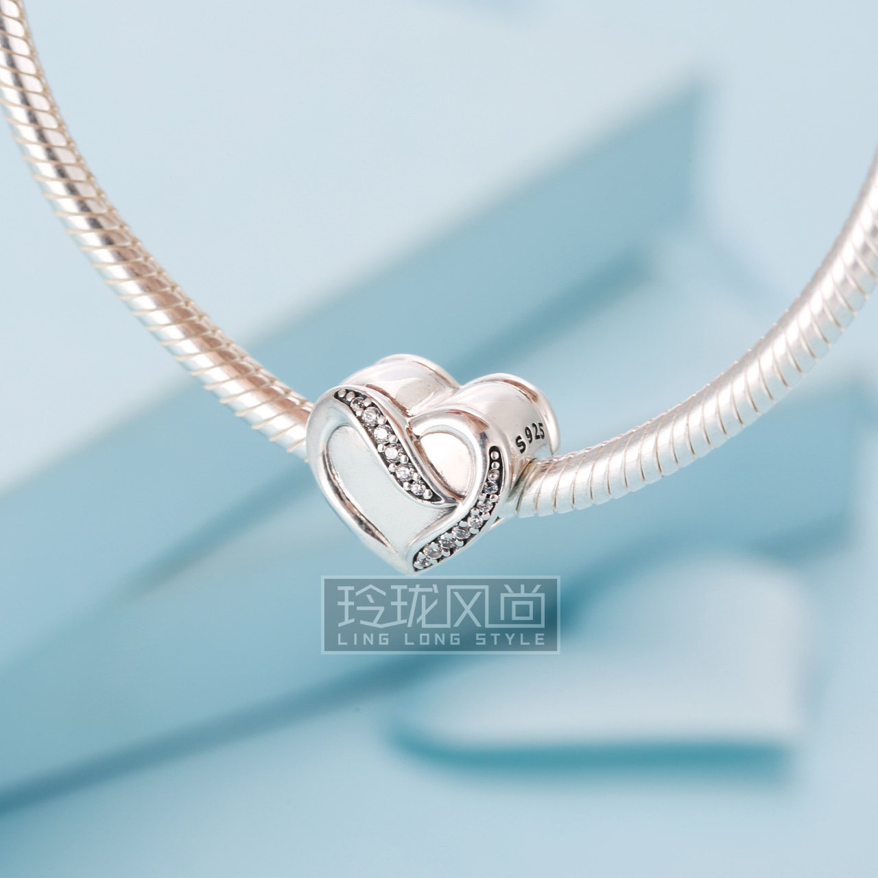 礼物七夕潘多拉专柜正品彩带手链珠子子串情人其他diy饰品配件