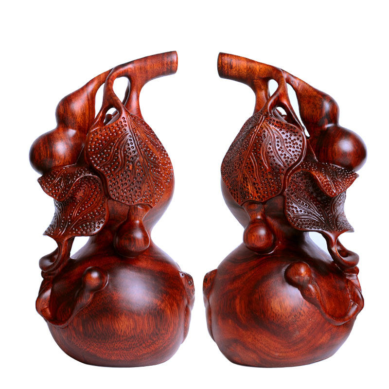 摆件铁梨红木福禄葫芦木雕家居家居装饰装饰品工艺品摆件
