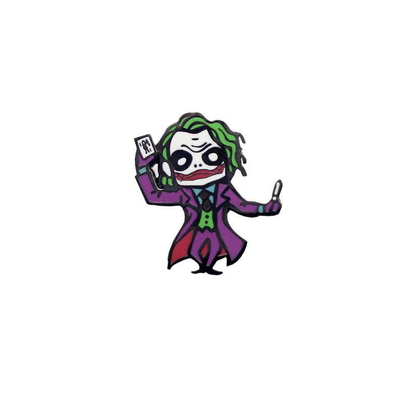 dc小丑希斯斯莱卡通金属胸针joker个性潮牌胸针