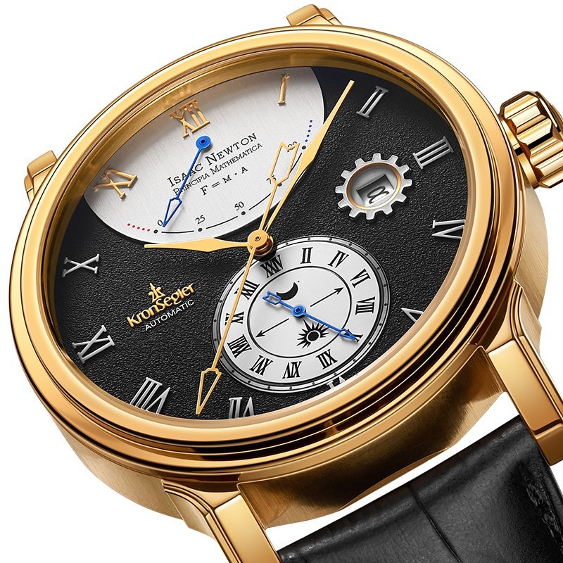 坤格德国kronsegler进口手表男士防水商务欧美腕表