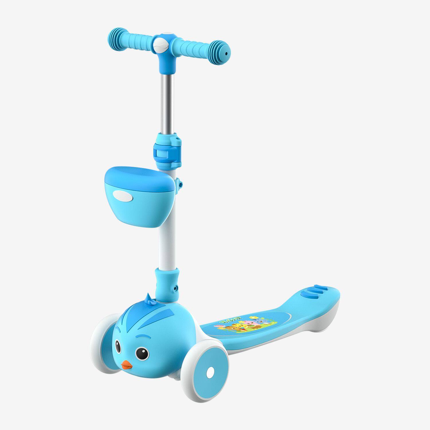 萌鸡小队滑板车儿童13612小宝宝踏板滑滑滑车男孩女孩滑板车