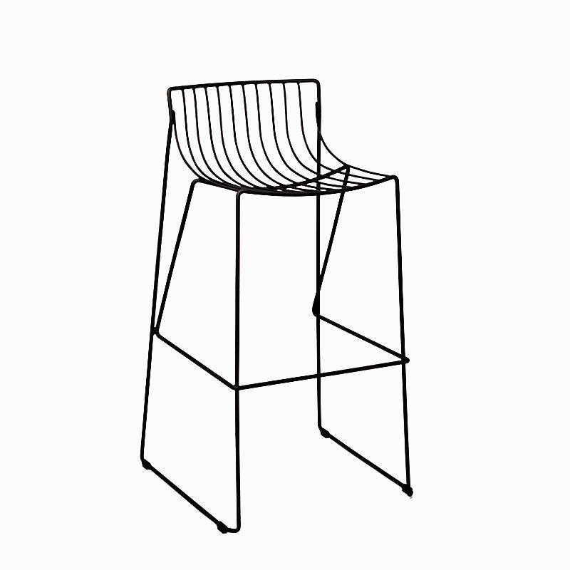 美式简约铁艺吧台金属工业酒吧前台椅奶茶店酒吧椅