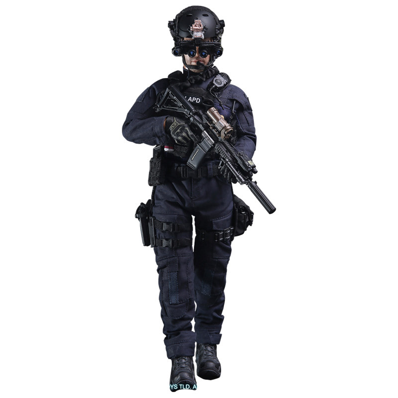 预售警察收藏动人可动关节射击swat接单m024兵人专区