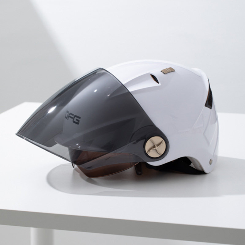 dfg电瓶电动车灰夏季男女士安全帽_摩托车头盔_乐清路友车品专营店