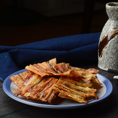 舟山阿姨现烤风味鳗鱼片海鲜零食干货即食小吃海鳗鱼条鳗鱼丝150g