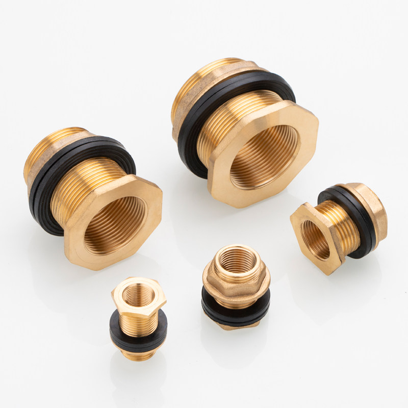 鱼缸水桶水塔水池全铜6分水箱接头丝活内外接头