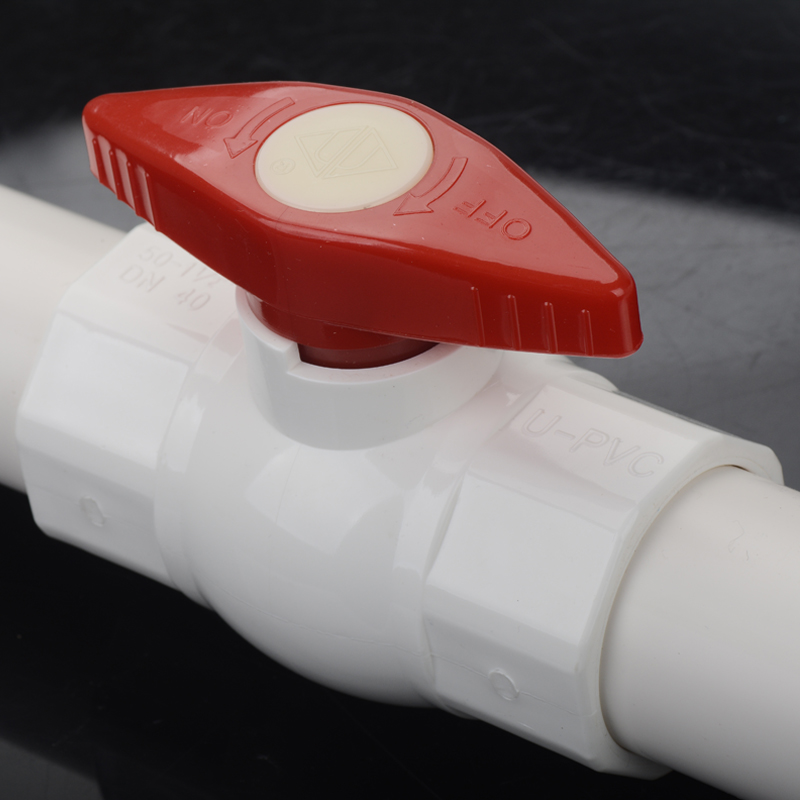 pvc球阀40 50 75 90 2寸水管球阀开关简易球阀给水止水阀门开关