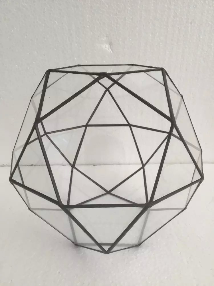 新品欧美风三十二面体玻璃花房多肉绿植透明花盆花盆