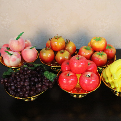 仿真水果果盘居家供奉装饰用品假水果风水摆件贡品水果