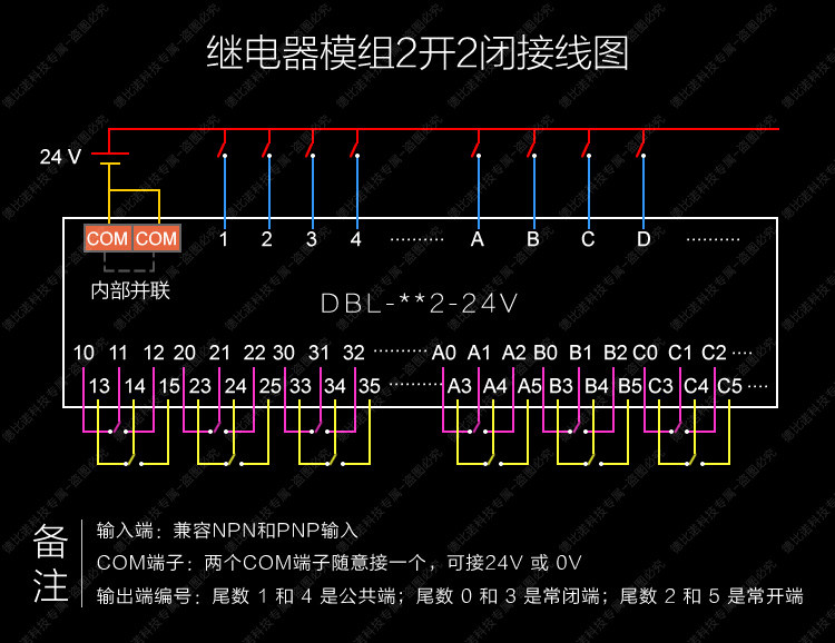 继电器8路欧姆龙模组中继plc放大模块8l224v12v继电器