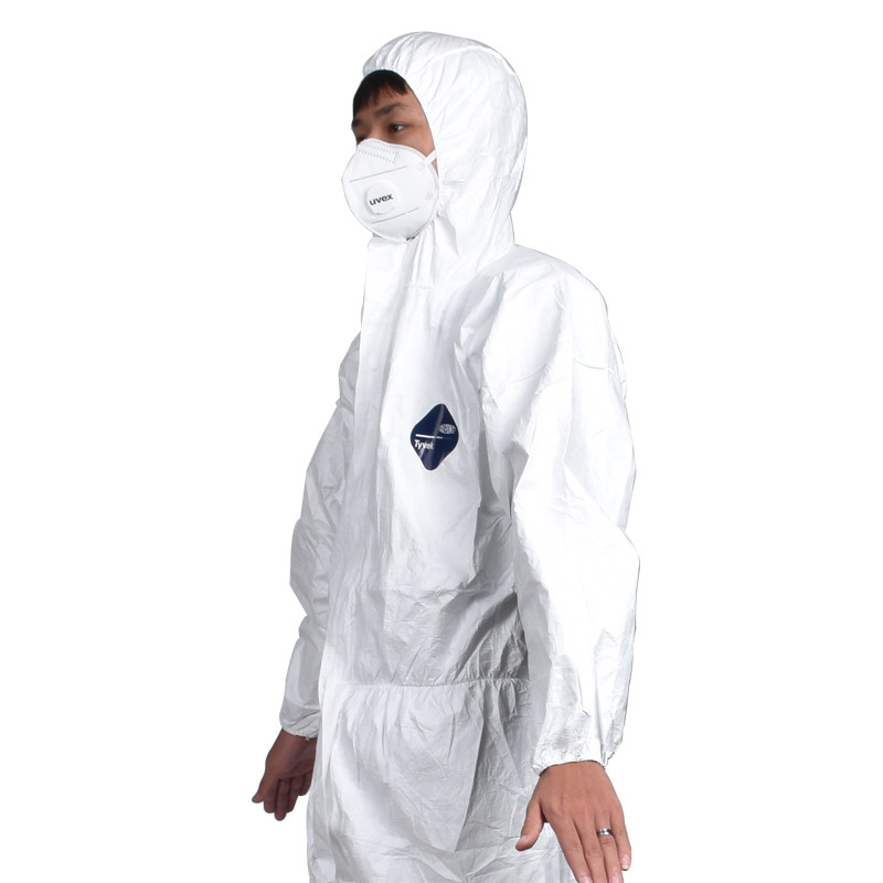 杜邦防护服1422a防静电连体带帽无尘防化喷漆全身防护服