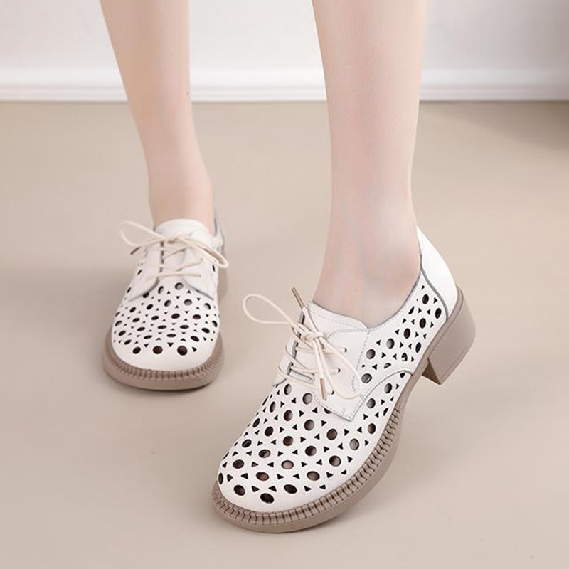 包脚凉皮网眼镂空工装女工凉鞋洞洞夏季打孔洞洞鞋