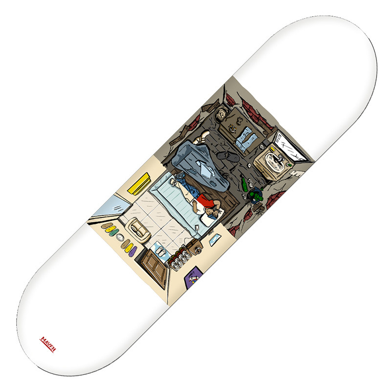 maven滑板板面小黑签名滑板