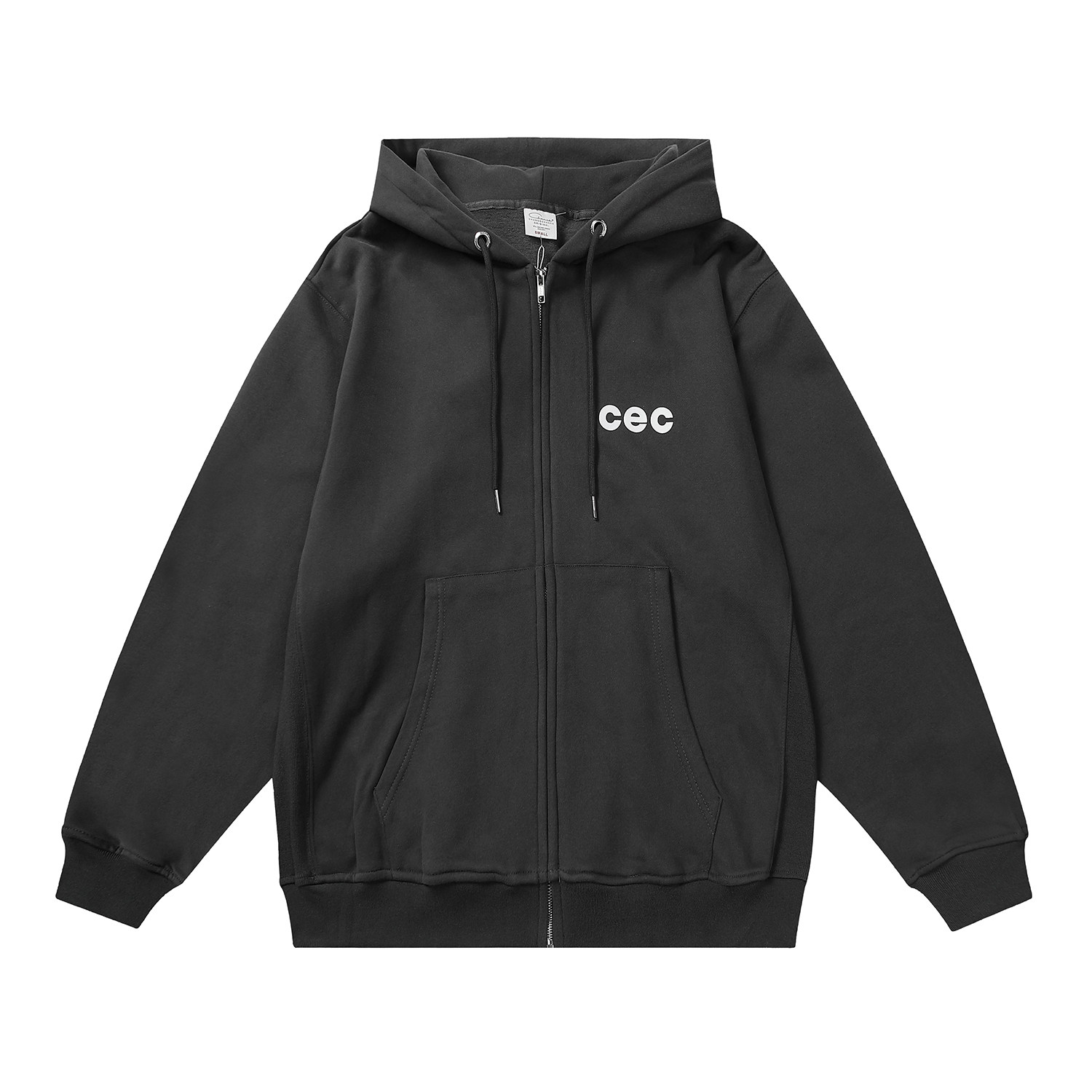 韩国代购cec连帽卫衣女chancechance拉链宽松外套男帽卫衣