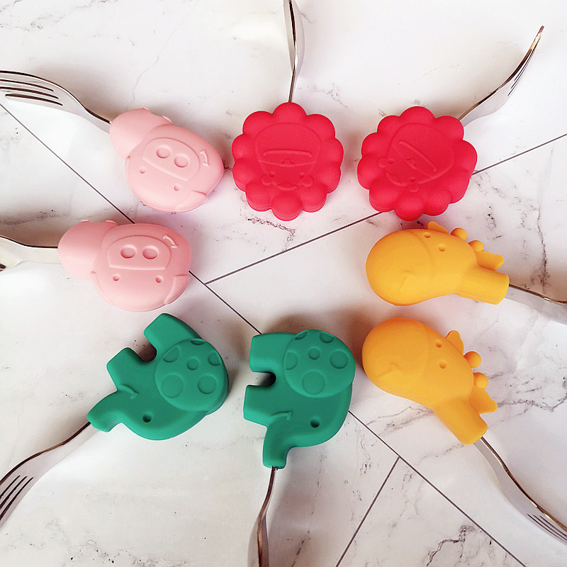 marcus叉勺宝宝学吃饭勺子训练勺1-2岁婴儿童短柄餐具短把辅食勺