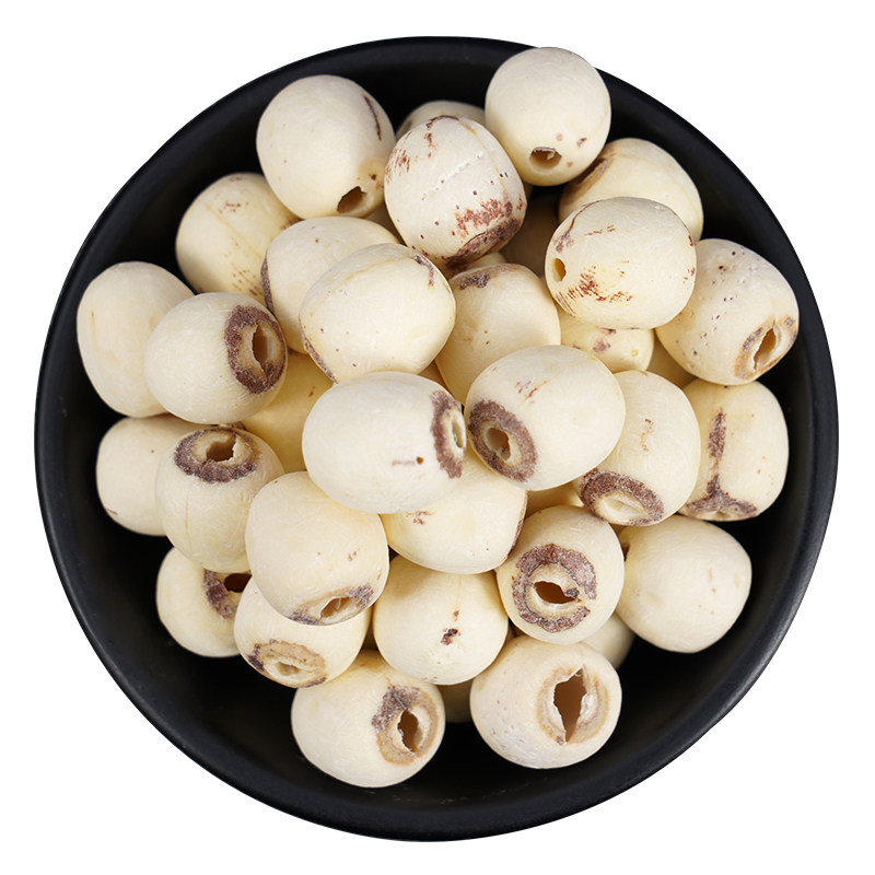 莲子干货500g去芯湘莲无心白莲子特产磨皮通心寸三莲百合银耳羹