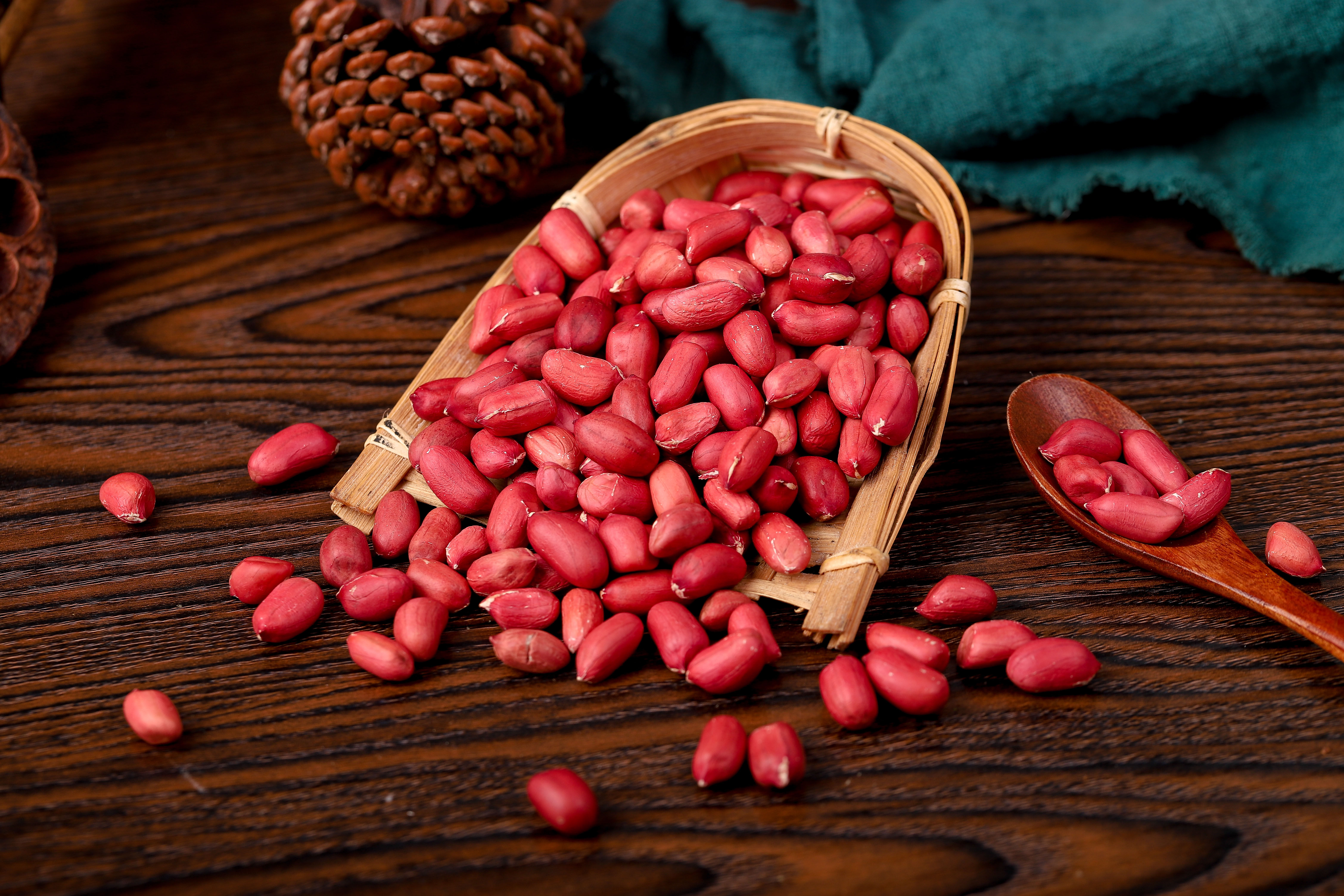 20年 精选东北四粒红5斤 大粒生花生米 红皮不带壳新鲜农家散装