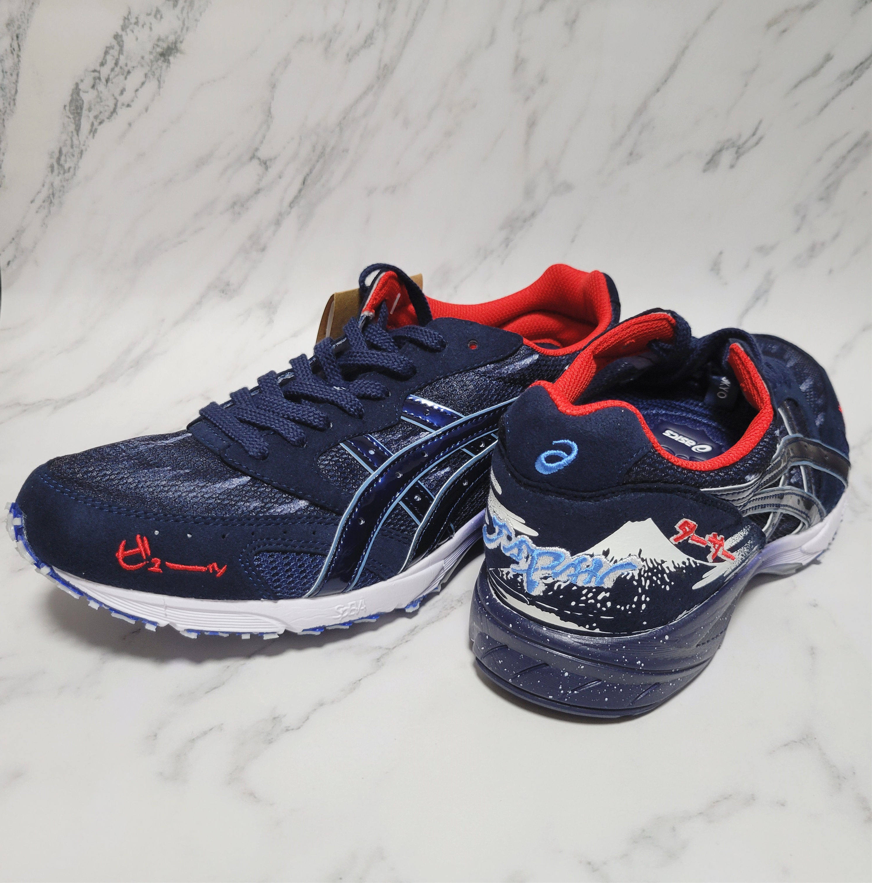 日本亚瑟士tartherjapan虎走东京马拉松限定透气竞速跑步鞋