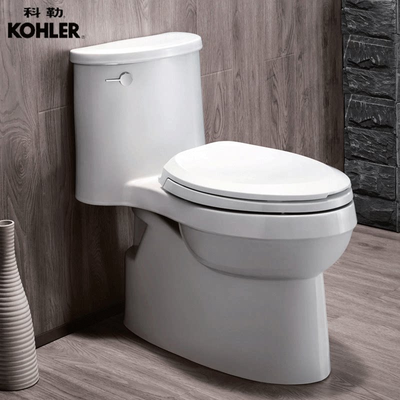 正品科勒马桶艾黛儿五级旋风连体座便器家用节水普通坐便器