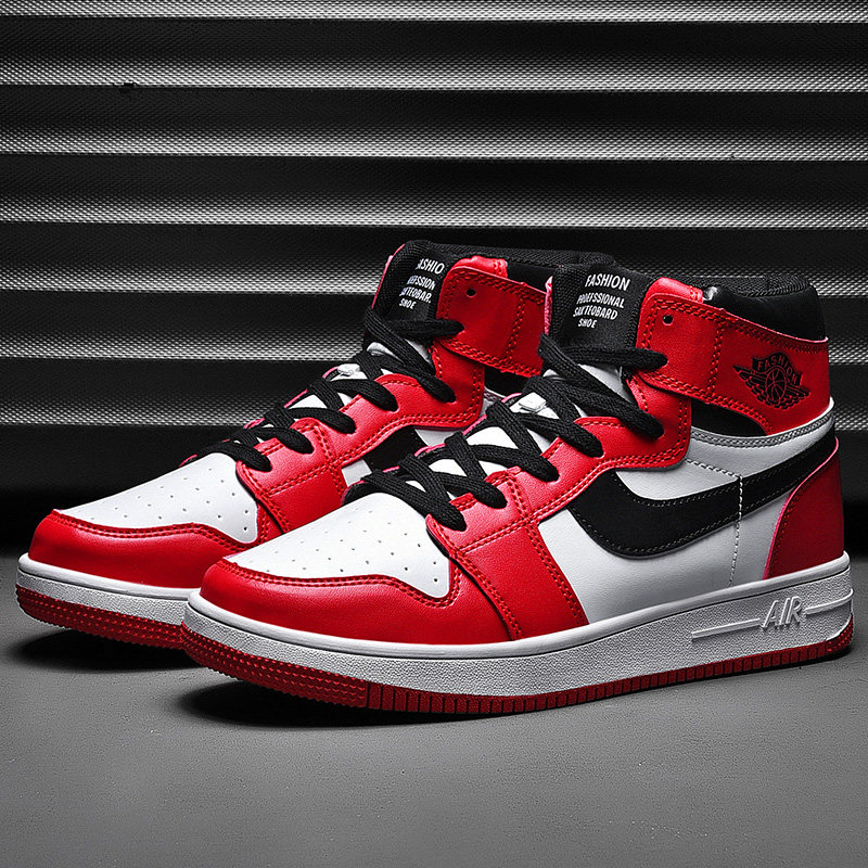 樱木花道男鞋子蜘蛛侠真皮板鞋ag1篮球高帮鞋闪电高帮鞋