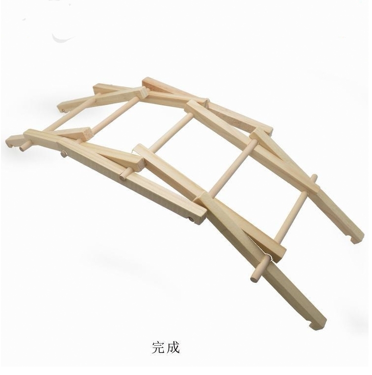 diy科技制作倍力拱桥发明钢丝丝桥手工小发明科学实验