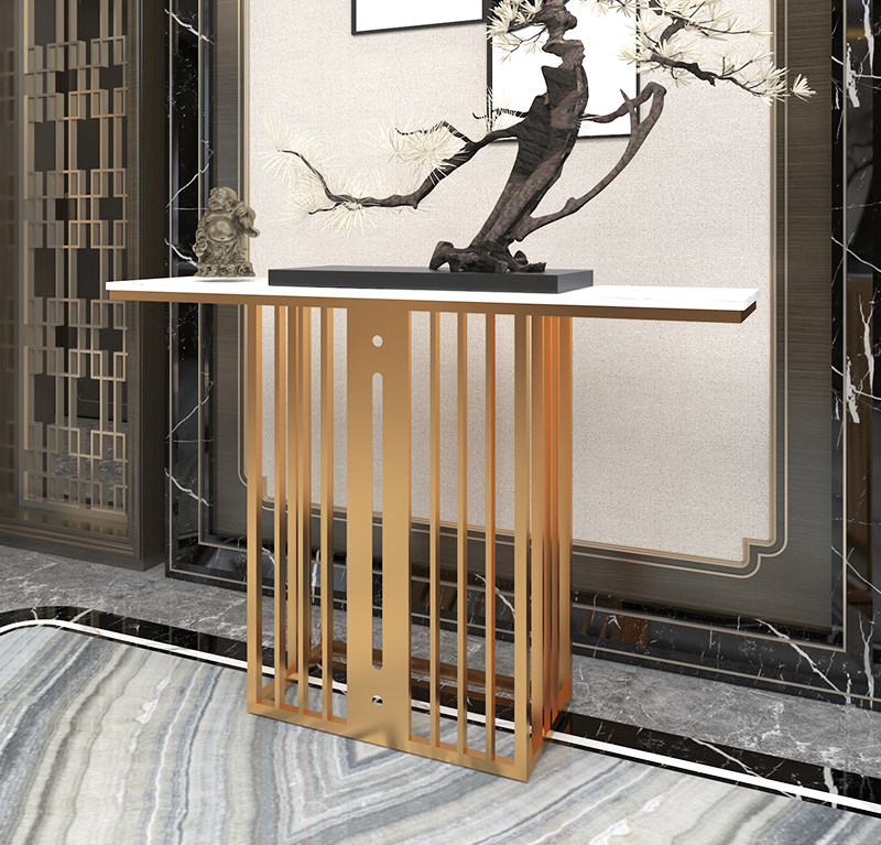 玄关新中式中式创意入户桌子现代简约客厅过道端景台玄关台