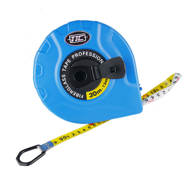 台湾tic纤维防水皮卷尺30米50米软皮尺软尺米尺盒尺卷尺
