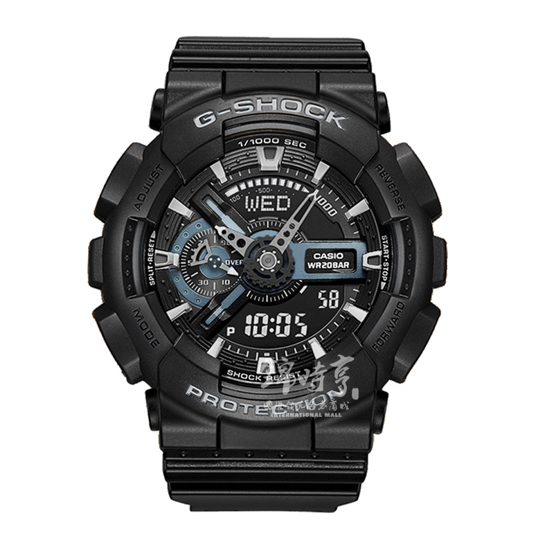 香港直邮卡西欧casio手表gshock黑武士运动电子男表ga1101b