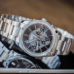 海外直邮 卡西欧casio手表男日历星期多功能防水男表mtp-1375d-1a