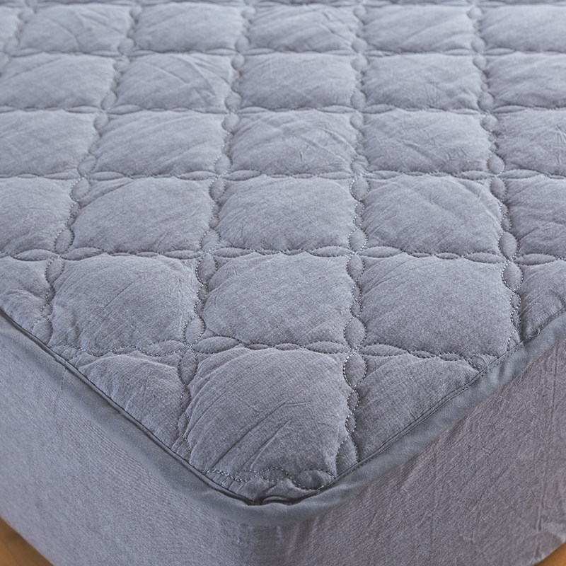 日式裸睡加厚夹棉床笠单件纯棉全棉床垫防滑床笠