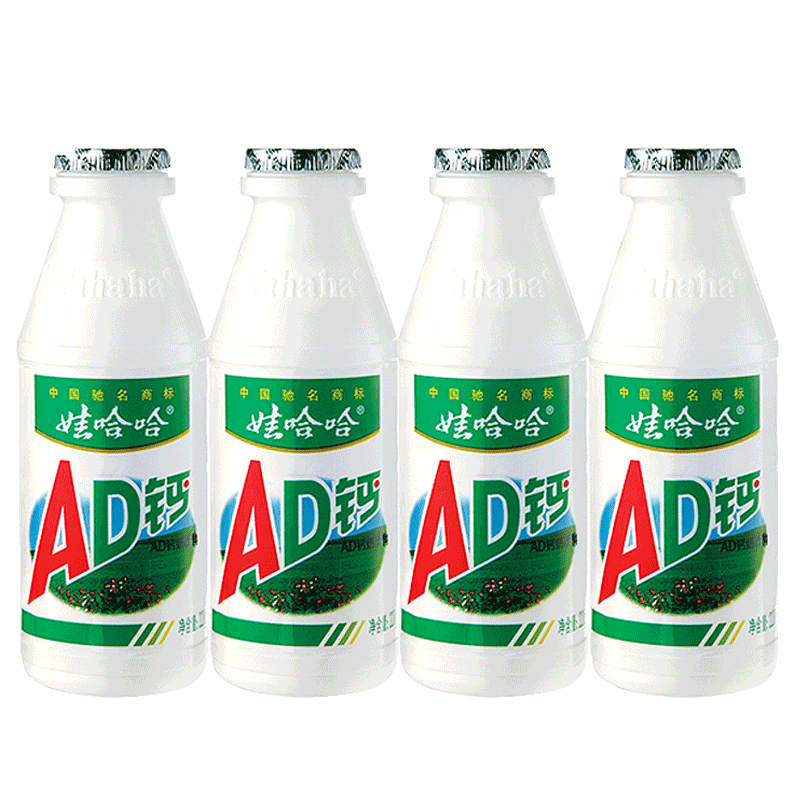娃哈哈ad钙奶220g24大瓶装含乳饮料哇哈哈儿童营养早餐牛奶乳酸菌