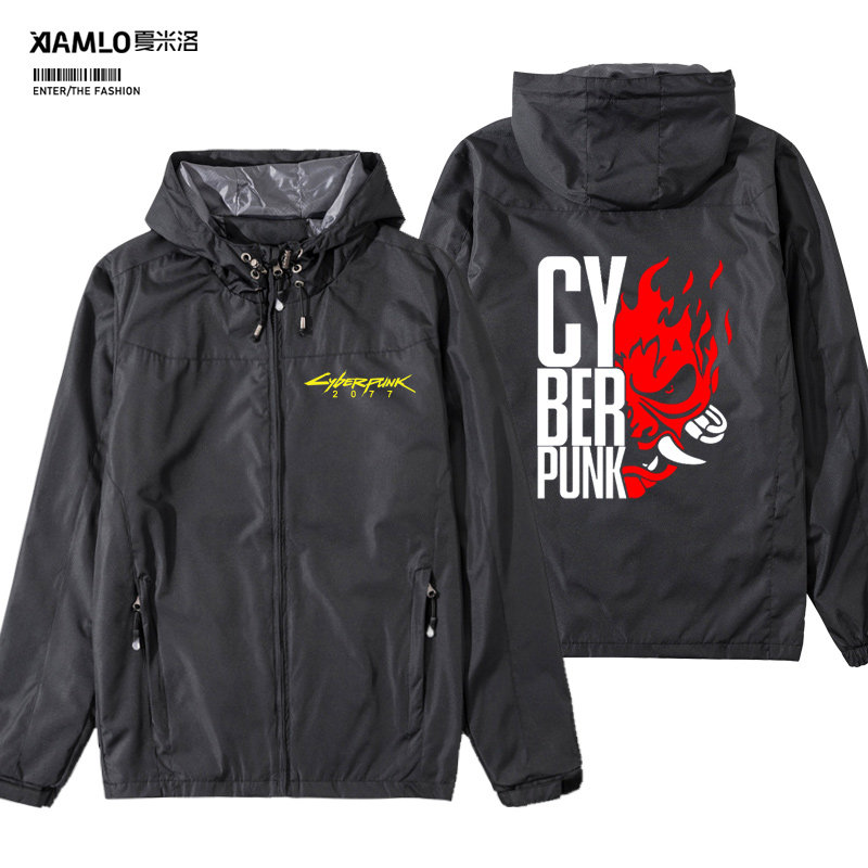 赛博朋克2077科幻游戏周边连帽夹克风衣基努里夹克