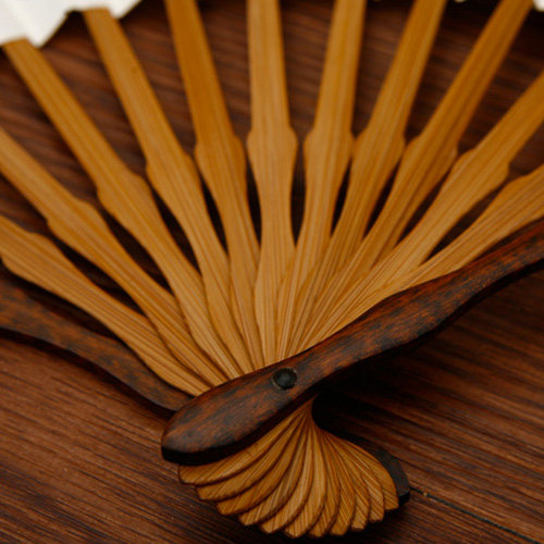 吉善扇子9寸一尺红木蛇纹木扇子骨文玩折扇礼品扇工艺男扇收藏